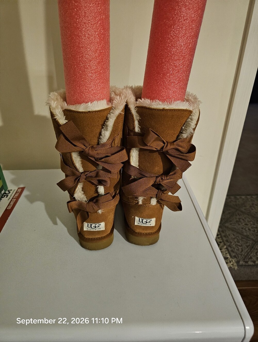 Ugg Tall Chestnut Bailey Bows